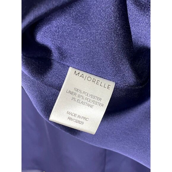 NWT Revolve Ruffle Sleeve Mini Dress Size M - Navy/Plum - Picture 9 of 9